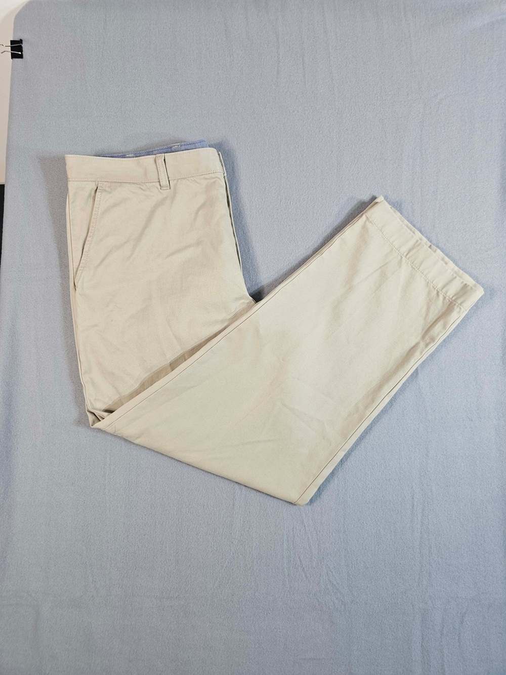 #185 L.L.Bean Men’s Natural Fit Chino Pants 38x30 Khaki Beige 100% Cotton